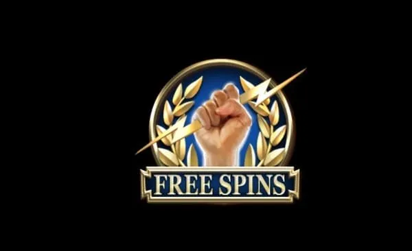 FREE SPINSスキャッターシンボル(ゼウスの拳と稲妻)